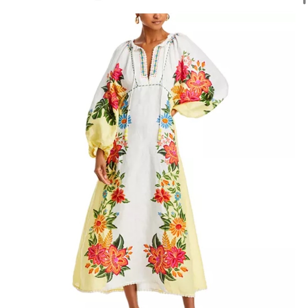 FARM Rio Vibrant Floral Maxi Dress size small